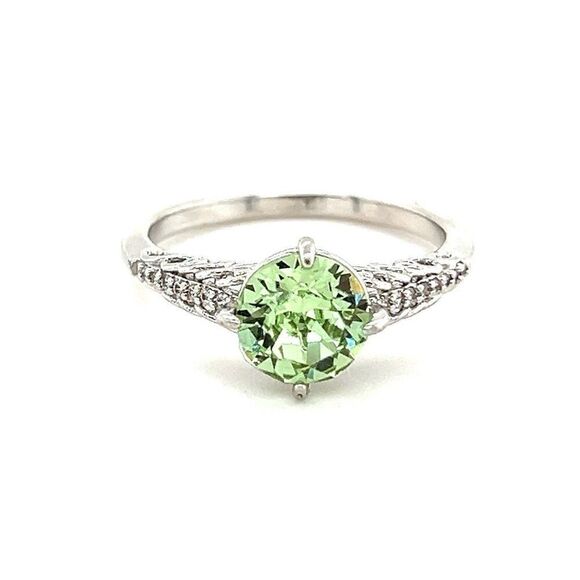 Green Stone Fragrant Jewel Ring - Picture 1 of 6